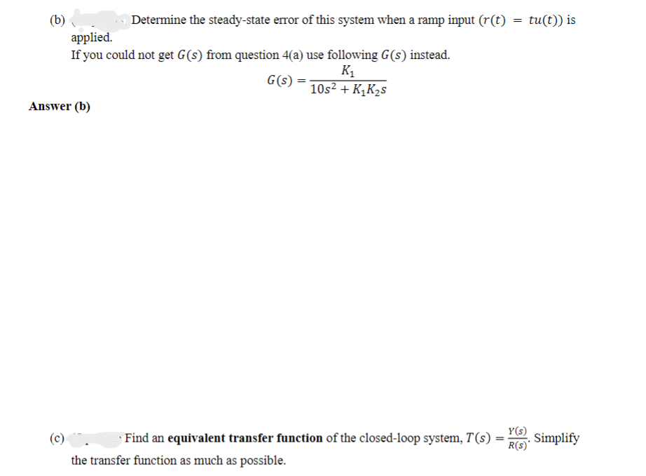 Solved Problem 4 Consider the following feedback system | Chegg.com