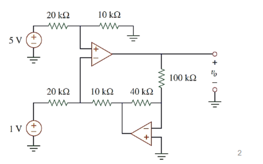 Solved Find the output voltage of the following circuits. | Chegg.com