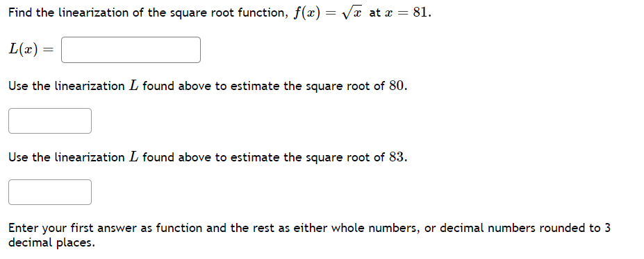 solved-find-the-linearization-of-the-square-root-function-chegg