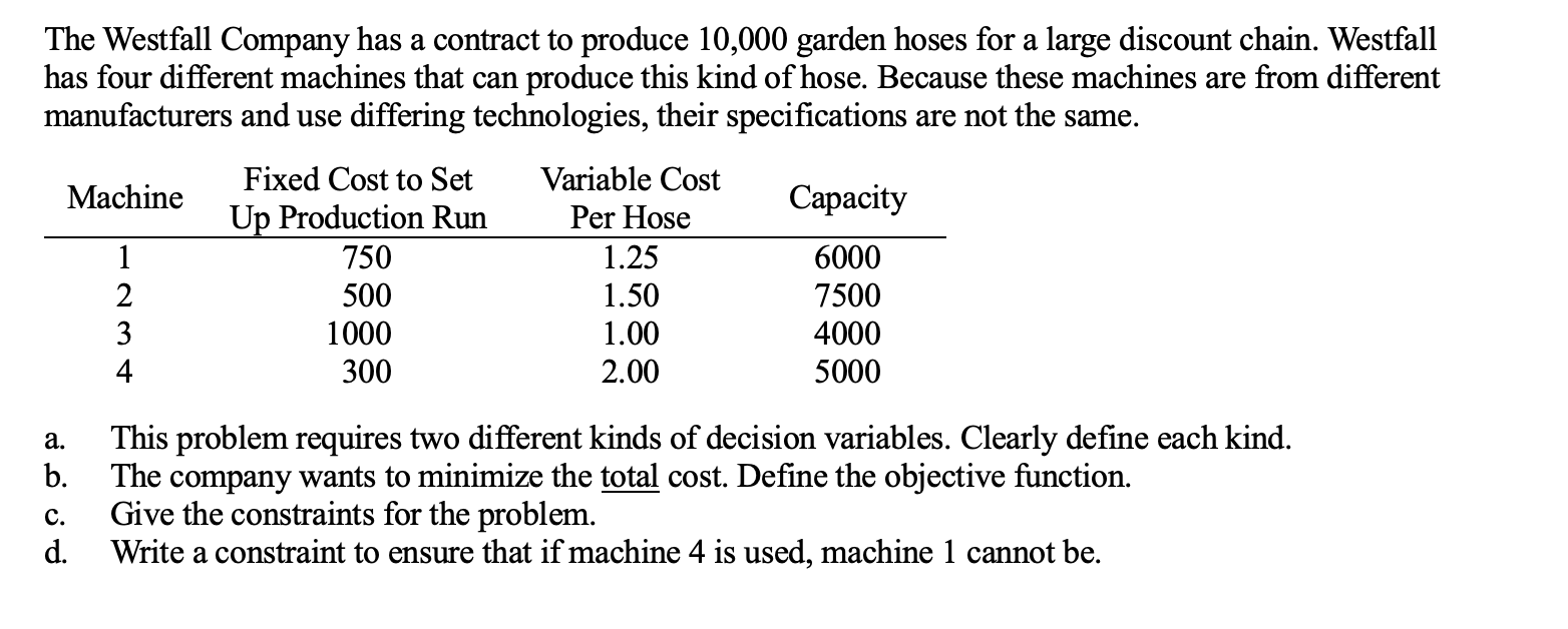 Solved The Westfall Company has a contract to produce 10,000 | Chegg.com