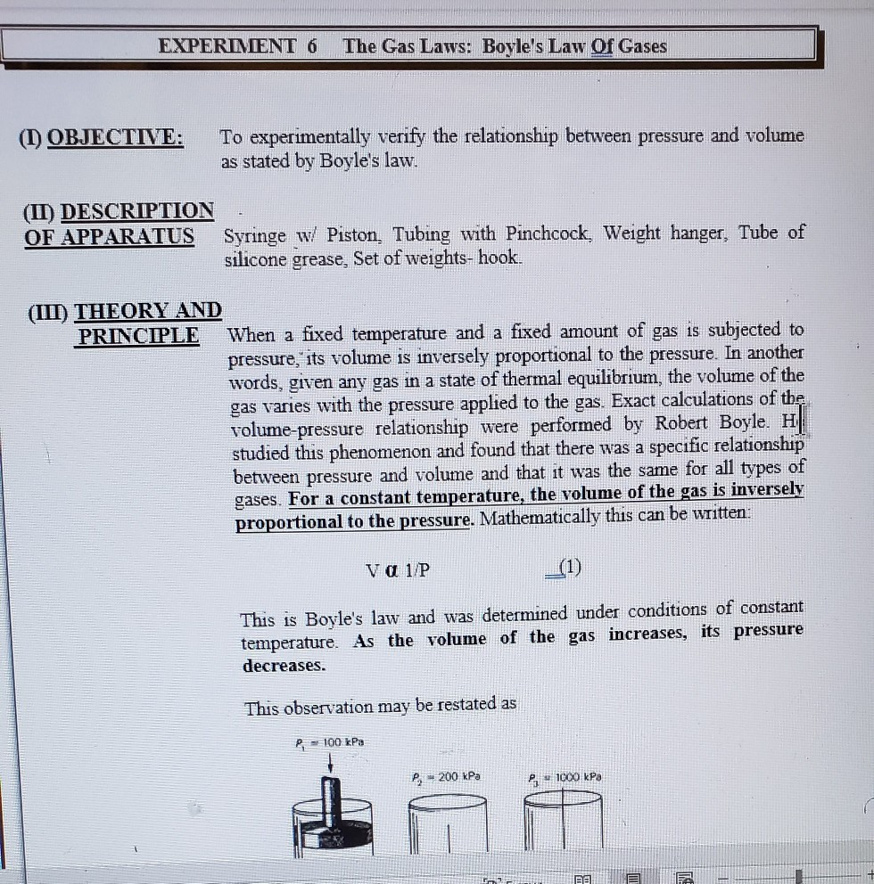 investigative question for boyle's law experiment