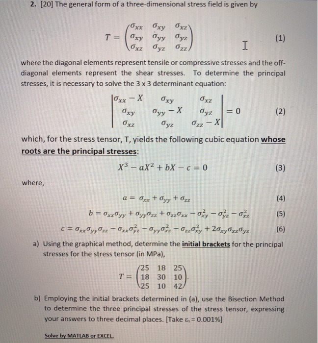 Solved 2. [20] The general form of a three-dimensional | Chegg.com