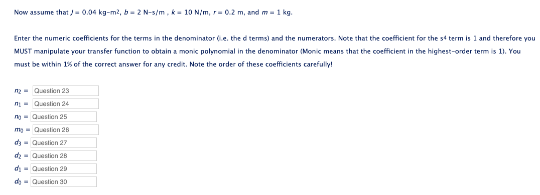 Solved 23 30 16 The Equations Of Motion For A Pulley M Chegg Com