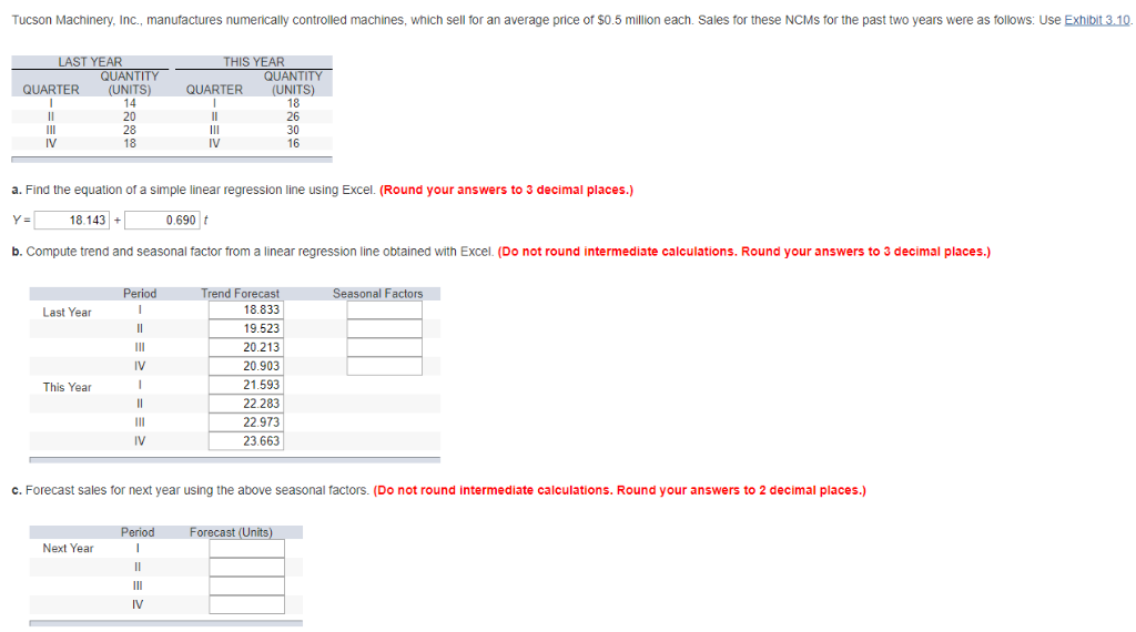 Solved Tucson Machinery. Inc. manufactures numerically | Chegg.com