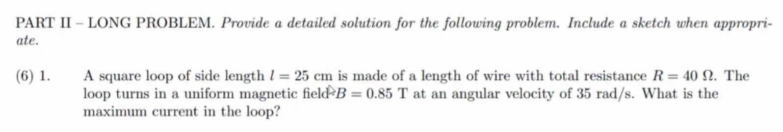 Solved A square loop of side length l = 25 cm is made of a | Chegg.com