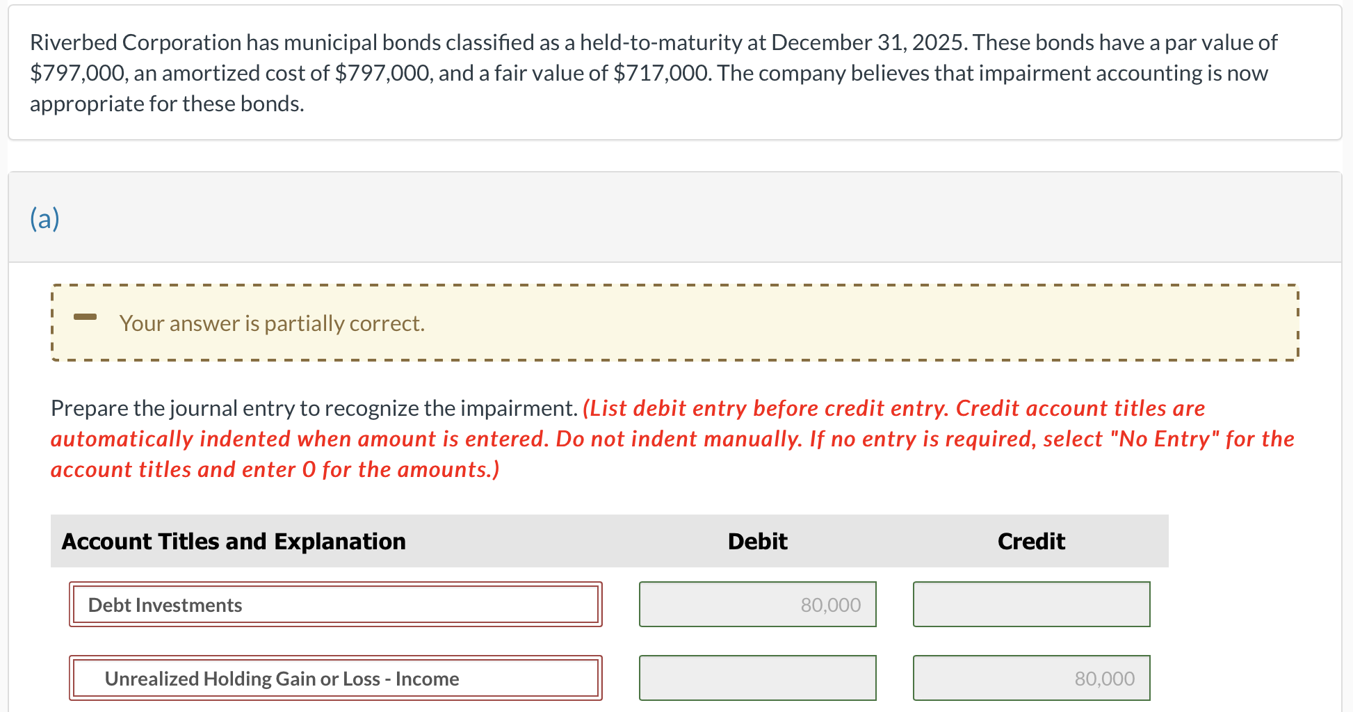 Solved Riverbed Corporation has municipal bonds classified