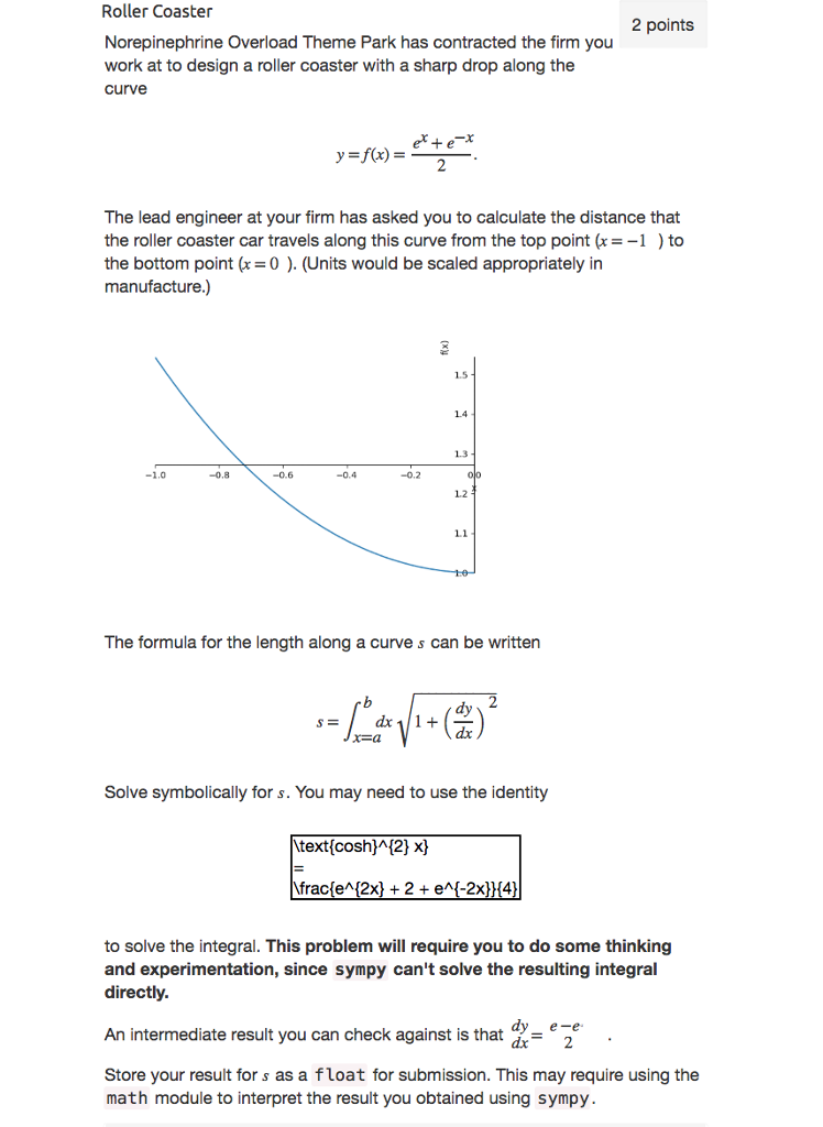 Roller Coaster 2 Points Norepinephrine Overload Th... | Chegg.com