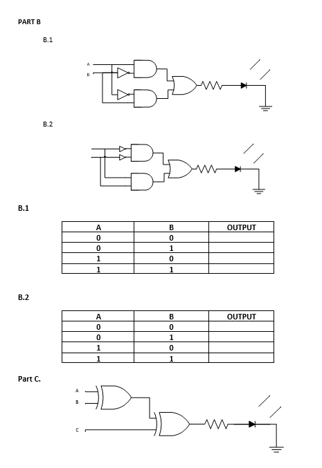 Solved Experiment 1 The Truth Table Of Basic Logic Gates 