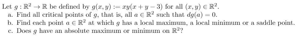 Solved This is for a math analysis class. Please write | Chegg.com