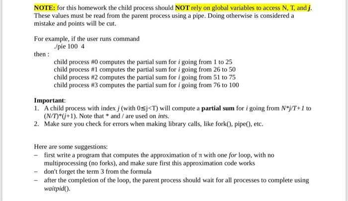 2. Summing up to ? (50 pts.) Write a parallel program | Chegg.com