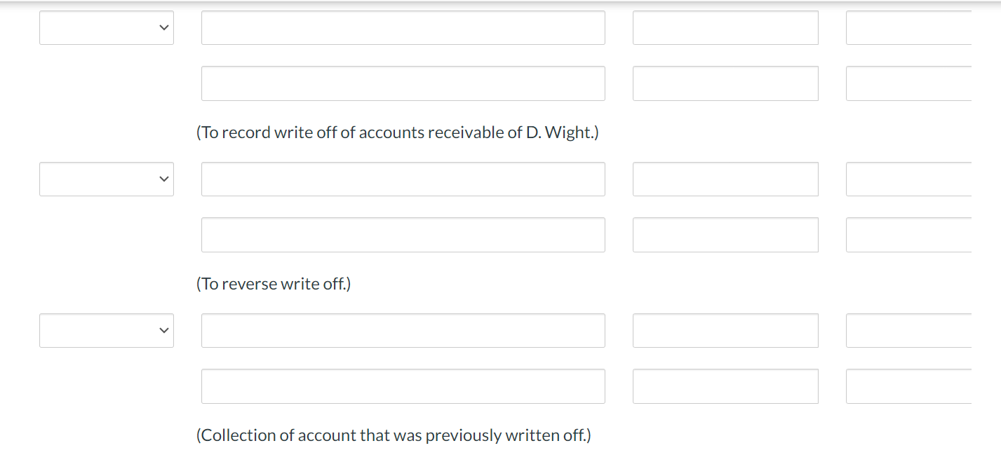 Solved Accounts receivable transactions are provided below | Chegg.com