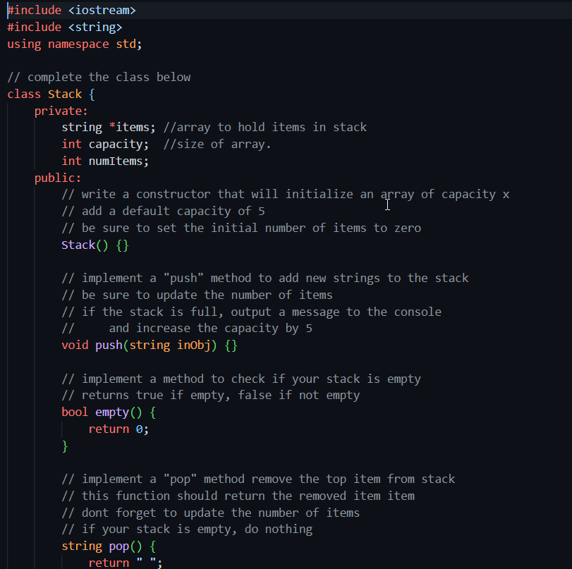 Solved // Implement the goToPage method, which will take | Chegg.com