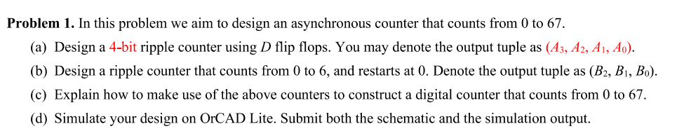 Solved Problem 1. In This Problem We Aim To Design An | Chegg.com