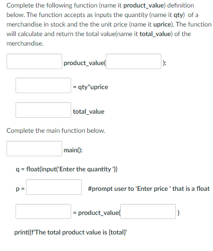 Solved Complete the following function (name it | Chegg.com