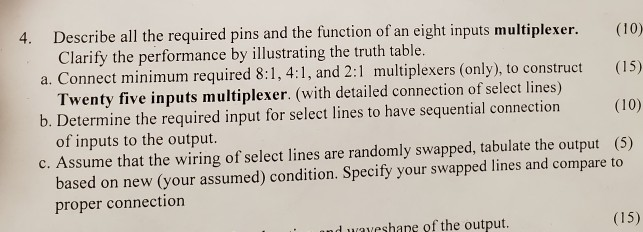 Solved 4. Describe all the required pins and the function of | Chegg.com