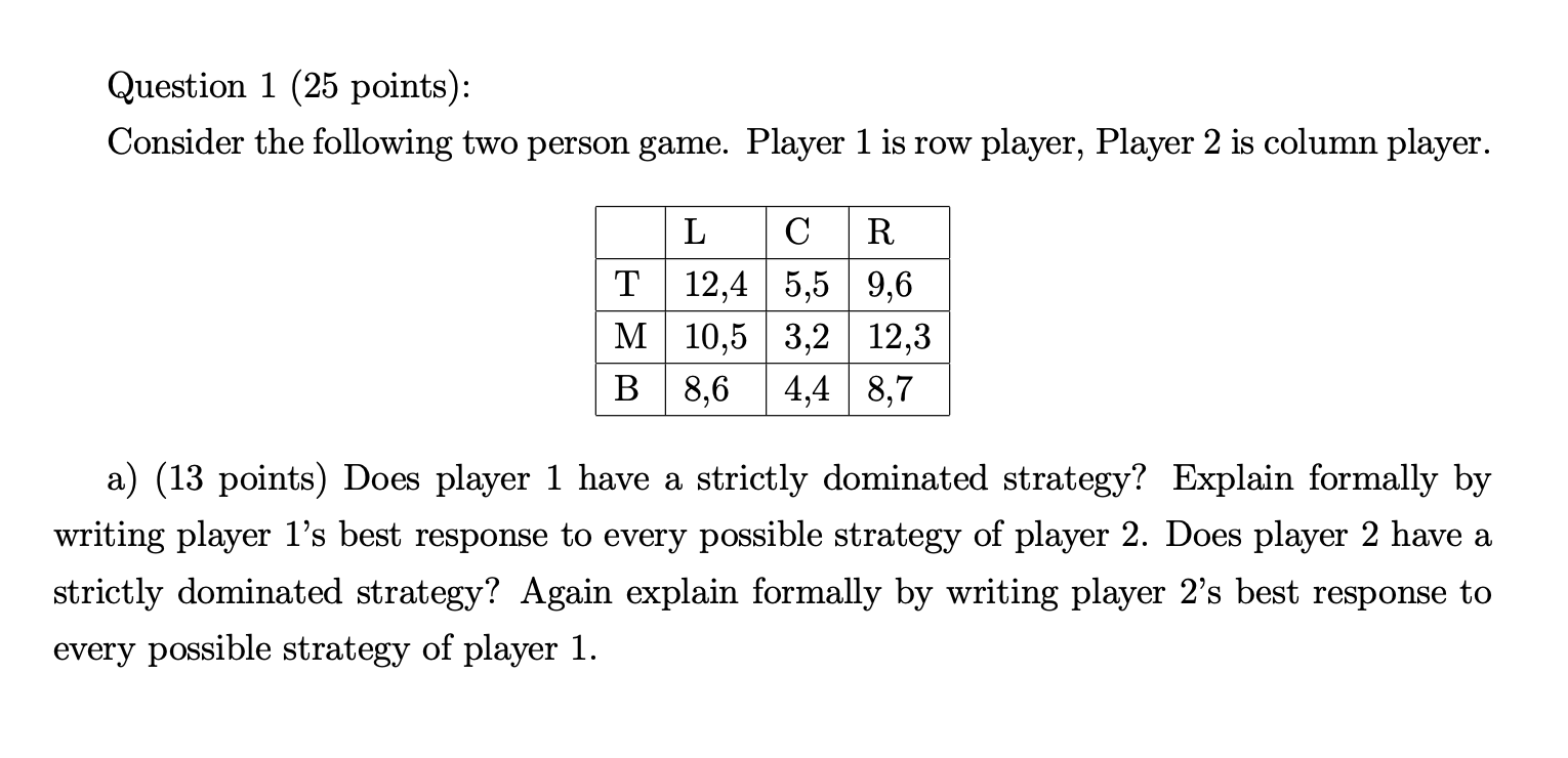 Solved Question 1 (25 points): Consider the following two | Chegg.com