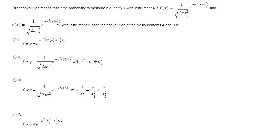 Solved Error convolution means that if the probability to | Chegg.com