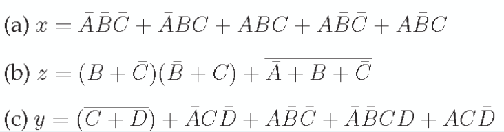 Solved Reduce The Logical Functions Using Boolean Algebra, | Chegg.com