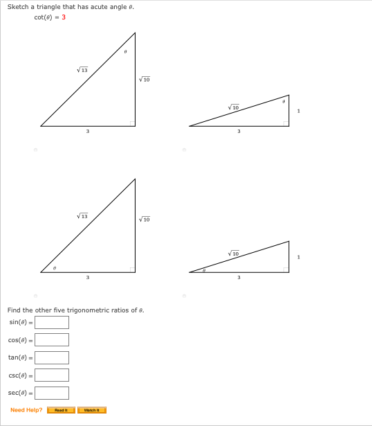 Solved Solve the right triangle. A Find the length of the | Chegg.com