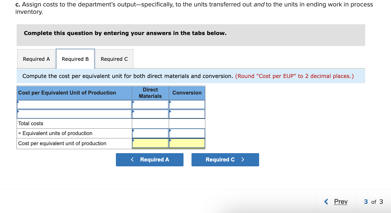 Solved Exercise 16 12 Algo Weighted Average Cost Per 9234