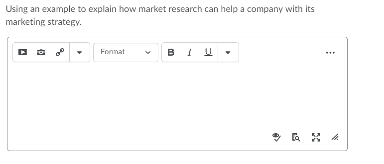 Solved Using an example to explain how market research can | Chegg.com