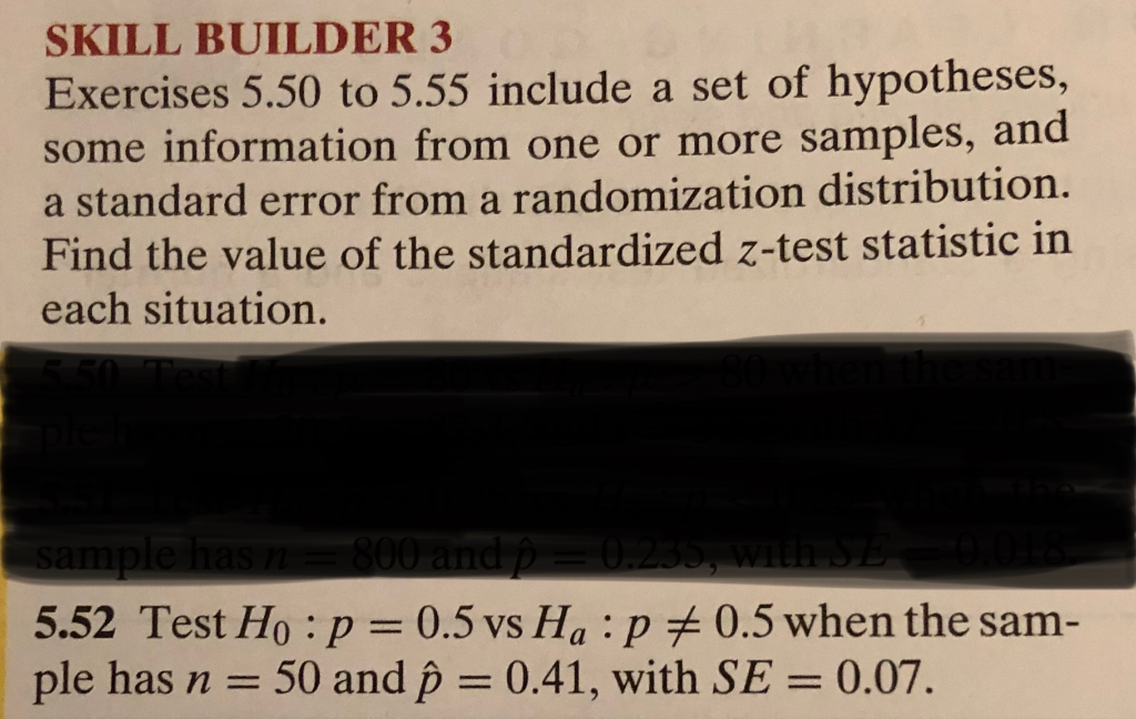 Solved SKILL BUILDER 3 Exercises 5.50 to 5.55 include a set | Chegg.com