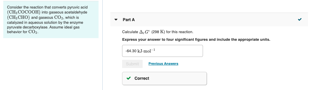 Solved Consider the reaction that converts pyruvic acid | Chegg.com