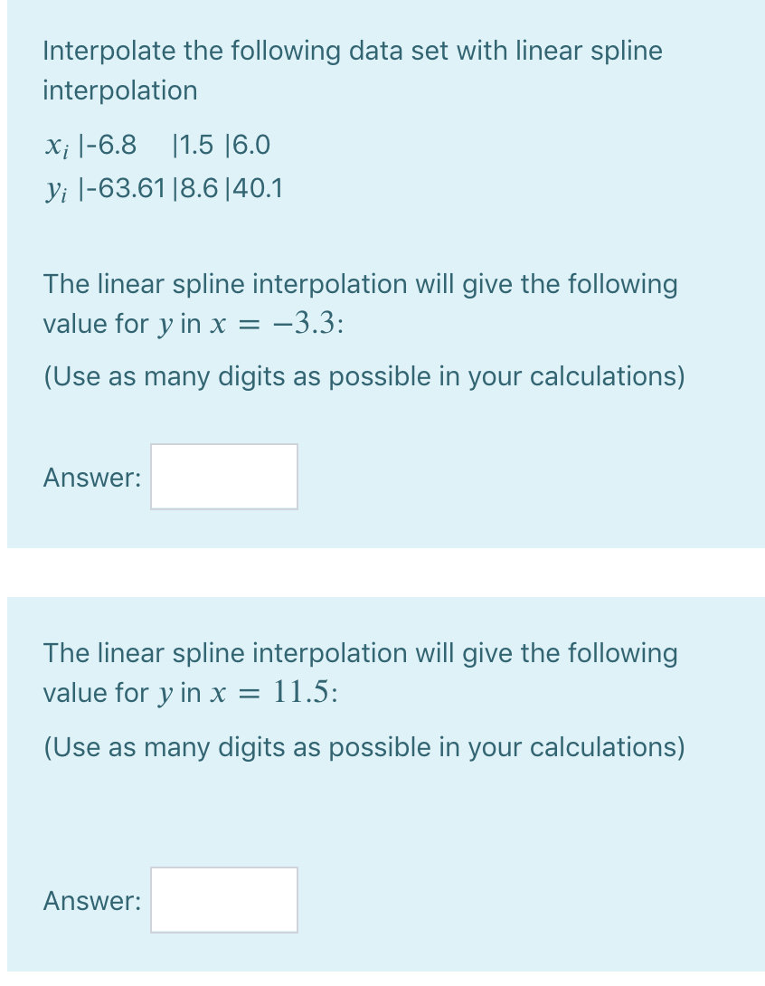 Solved Consider The Following Data Set X 1 2 3 Yi 3 21