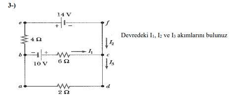 Solved Find the currents I1, I2, and I3 in the circuit (Very | Chegg.com