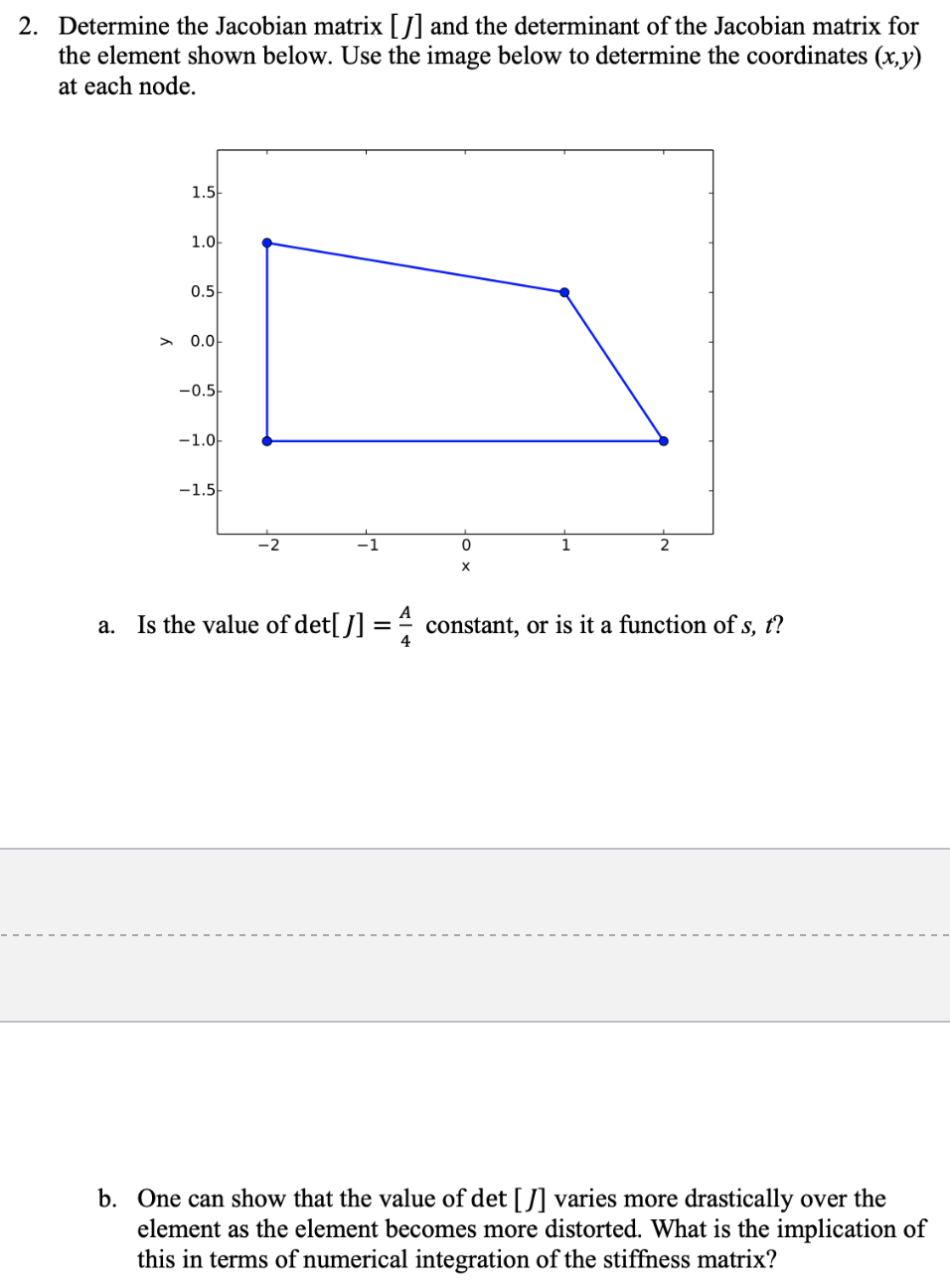 2 Determine The Jacobian Matrix J And The 1865