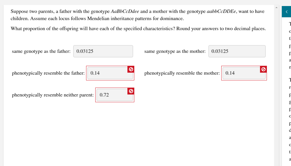 Solved Suppose two parents, a father with the genotype | Chegg.com