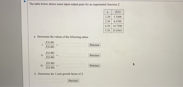 Solved The table below shows some input-output pairs for an | Chegg.com