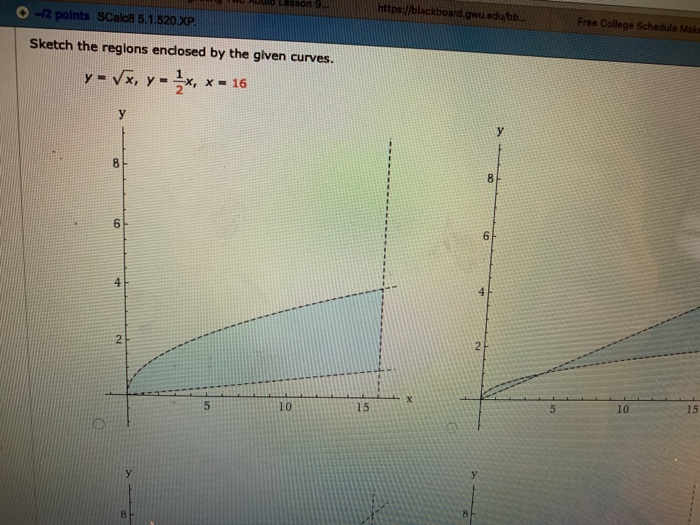 Solved https//blackboard.gwu.edu/bb. o 12 points SCalc8