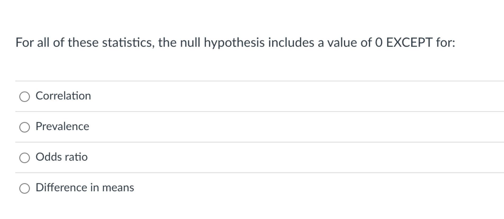 Solved For all of these statistics, the null hypothesis | Chegg.com