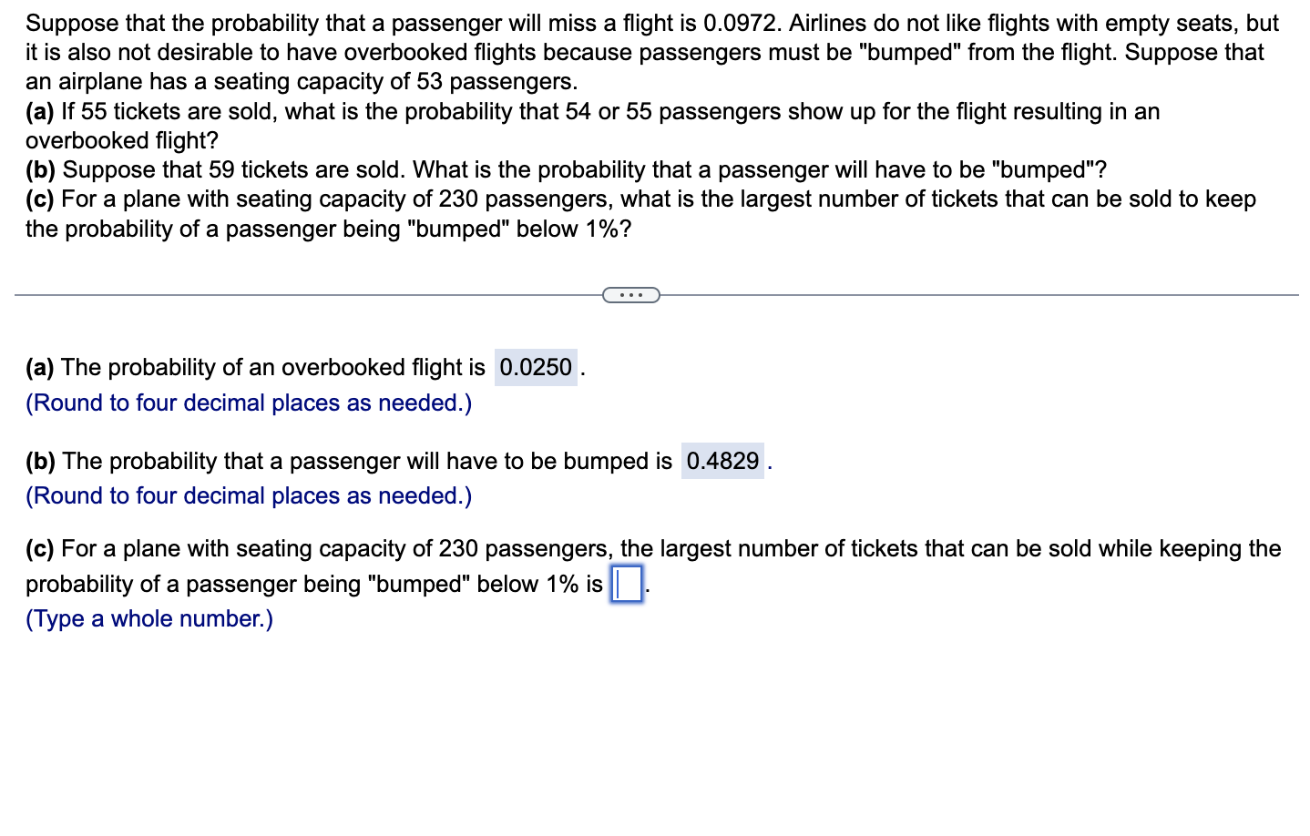 Solved Suppose That The Probability That A Passenger Will Chegg Com
