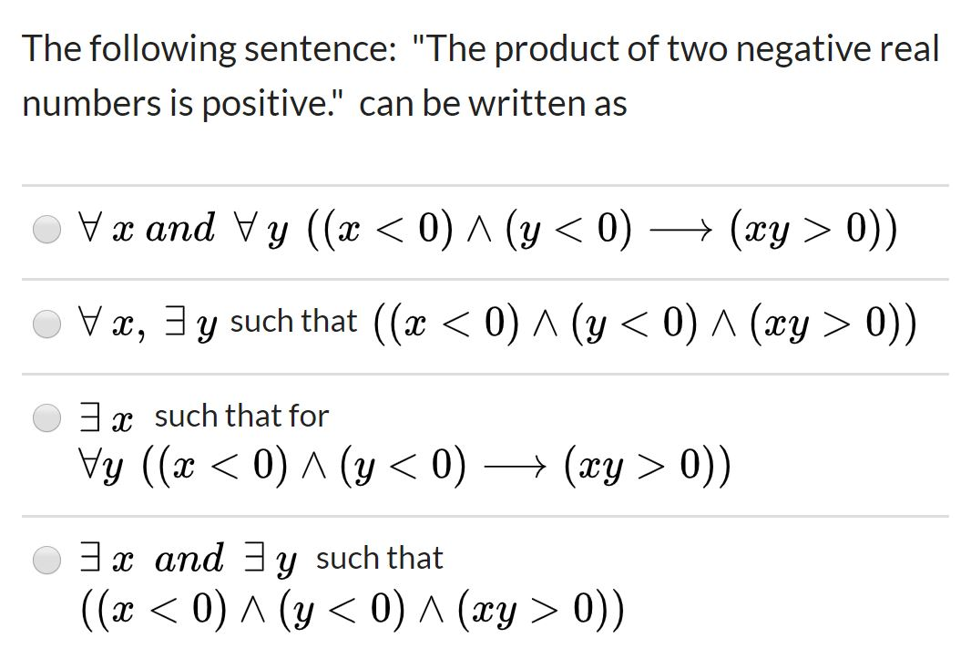 solved-the-following-sentence-the-product-of-two-negative-chegg