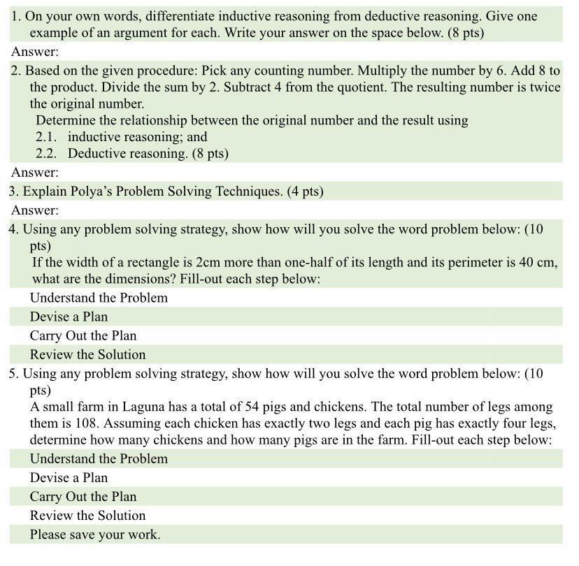 inductive reasoning real life examples