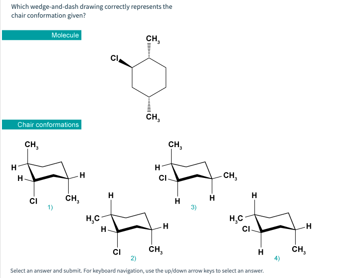 Solved Which Wedge And Dash Drawing Correctly Represents The Chegg Com