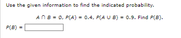Solved Use the given information to find the indicated | Chegg.com