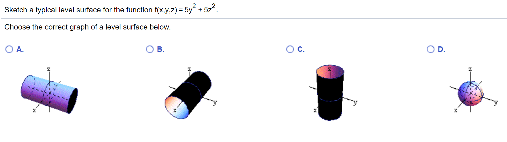 Solved Sketch a typical level surface for the function | Chegg.com