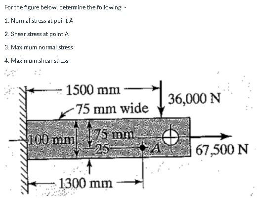 Solved For the figure below, determine the following: - 1. | Chegg.com