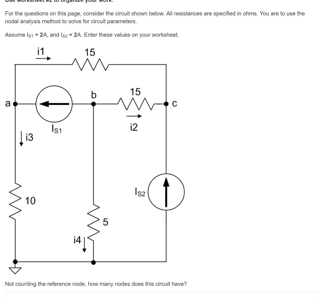 Solved For the questions on this page, consider the circuit | Chegg.com