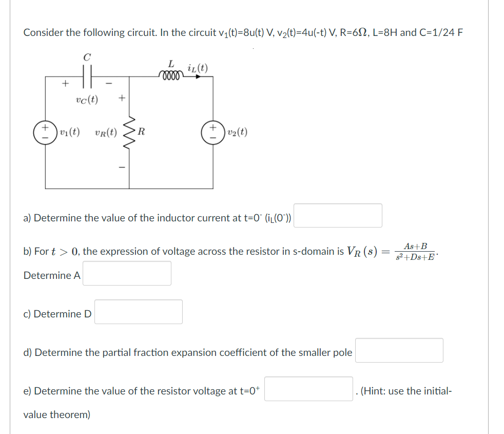 Solved Consider the following circuit. In the circuit | Chegg.com