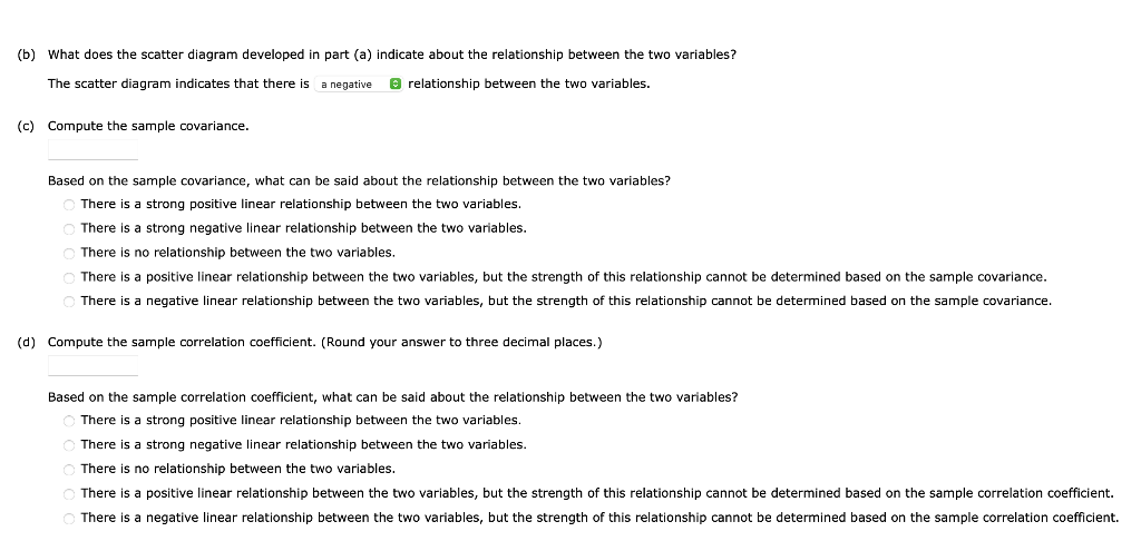 Solved Five Observations Taken For Two Variables Follow. (a) | Chegg.com