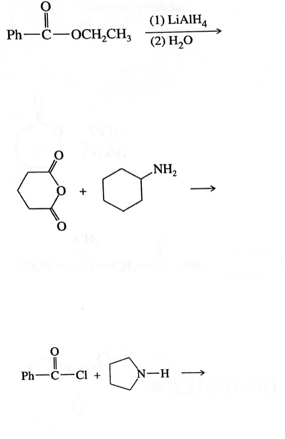 Solved Ph-0–och Ch2 -c- (1) Lialh4 (2) H20 Nh2 ♡oo + Pré-at 