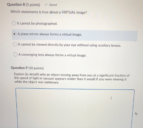 Solved Question 8 (5 points) Saved Which statements is true | Chegg.com