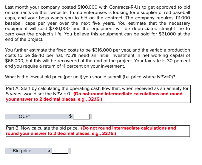 Solved] Answer Question Consider an investment that costs $100,000