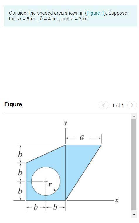 Solved Consider The Shaded Area Shown In (Figure 1). Suppose | Chegg.com