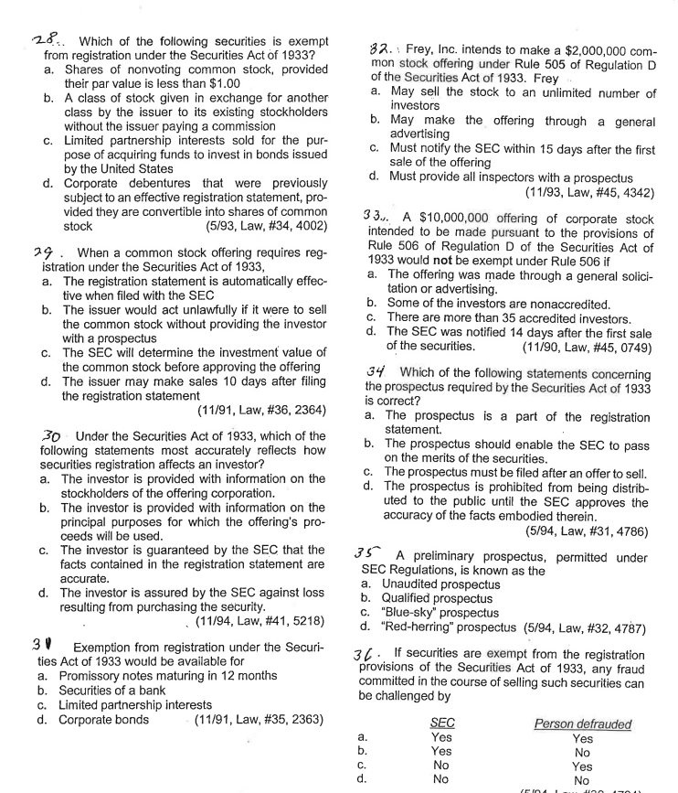 solved-1-28-which-of-the-following-securities-is-exempt-chegg