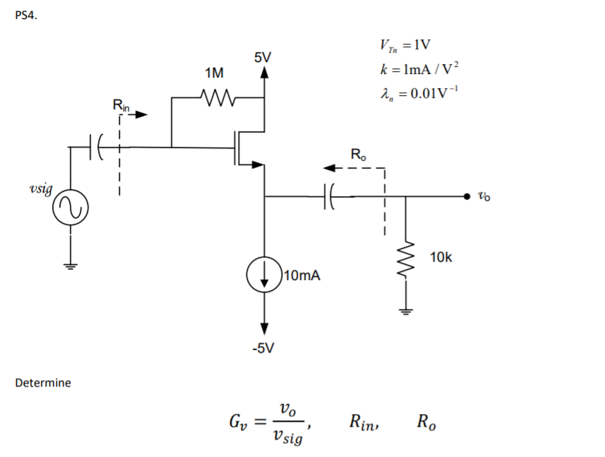 Solved Ps4 5v 1m V 1v K 1ma V 2n 0 010 Rin I R Chegg Com